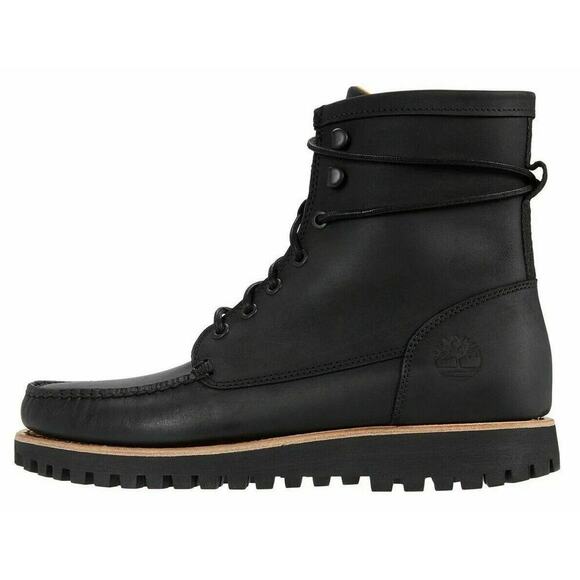 Timberland Boots Mens Size 8.5M Jacksons Landing Moc Toe Black Full Grain Combat - Picture 2 of 12